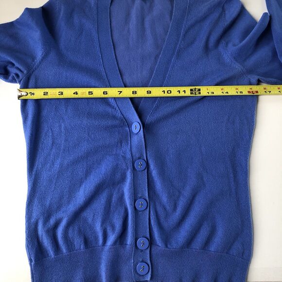 Banana Republic Women’s Button Down Cardigan Blue Size Petite Small - Picture 4 of 12